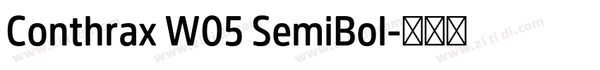Conthrax W05 SemiBol字体转换